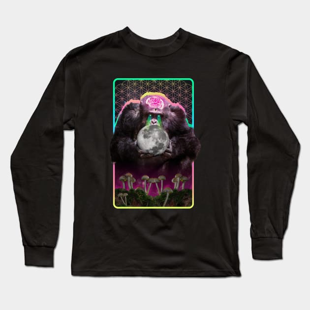 Stoned Ape Theory | Mushrooms | Psychedelic Gift | Evolution Long Sleeve T-Shirt by Journey Mills